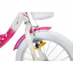Detský bicykel 20" Rock Kids LILLY ružovo-biely  